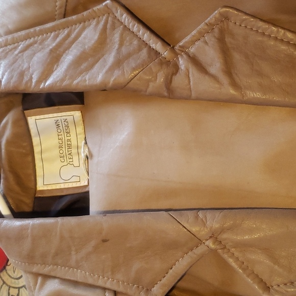 VINTAGE 1990s Leather Suit excellent condition 🩵 - Picture 9 of 9